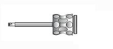 Implant abutment dental screwdriver Teetanium ® hexagonalcordlesshandpiece