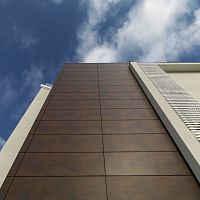 Panel cladding OXIDEceramicverticaltextured