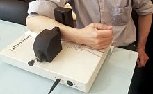 Ultrasound bone densitometer UltraScan 650for forearm bone examination