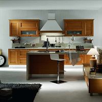 Traditional kitchen MODplywoodstoneU-shaped