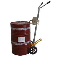 Transport cart DE FP 450steeldrumwith swivel casters