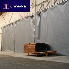 Plain curtain pleatedcanvas