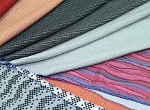 Wool aircraft cabin curtain synthetic