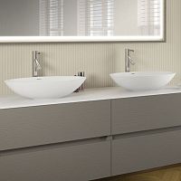 Countertop washbasin AVELLASolid Surfaceovalcontemporary
