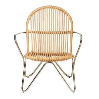 Contemporary armchair TIMORrattannickel