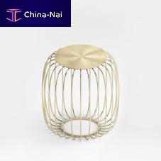 Contemporary stool PUMPKINstainless steel basecommercial