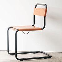 Bauhaus design chair PIPEwoodenmolded plywoodmetal