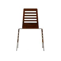 Contemporary chair CUT gardenindoorCOR-TEN® steel