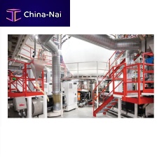 Blown film extrusion line for thermoplasticsmultilayerbarrier film