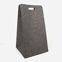 Felt laundry basket malagasynthetic leather