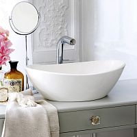 Countertop washbasin Amalfi 55limestoneresincustomizable