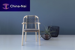 Contemporary chair UNAMindooroutdoorwooden
