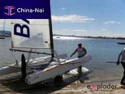 Regatta sport catamaran EXPLODER A13single-handedsingle-trapezeClass A