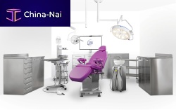 Dental unit with adjustable headrest HANDY SURGERY / INOX LINEwith hygiene systemwith delivery systemwith LED light