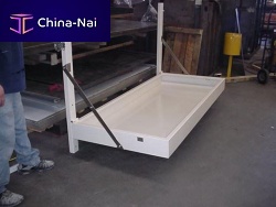 Folding bed for ships