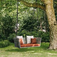 Aluminum garden swing seat BITTAropecontractfor hotel