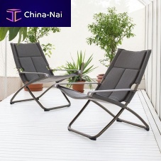 Contemporary deck chair Snoozefabricnot specifiedsteel