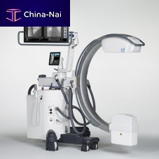 Mobile C-arm Arco FP-Swith flat panel detectorwith integrated video monitor