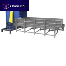 Vertical baling press horizontalchannelfor bottles