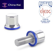 Screw with hexagonal head GN 1580spannerstainless steelcorrosion-resistant