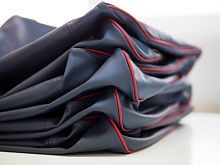 Aircraft cabin seat cover artificial leather