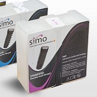 Cylindrical dental implant Standard DOUBLE-LEAD THREADtitaniuminternal