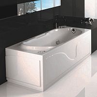 Free-standing bathtub DANAEhydromassagewoodenacrylic