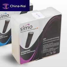Cylindrical dental implant Standard DOUBLE-LEAD THREADtitaniuminternal