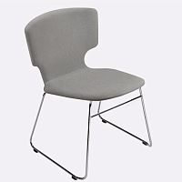 Contemporary chair ENNA / 52Bindoorfabricleather