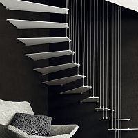 Quarter-turn staircase COPIAhalf-turnmetal stephome
