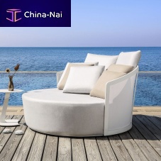 Contemporary daybed BOLEROSunbrella®Batyline®aluminum