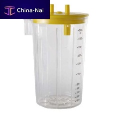 Body fluids suction jar TEC.41.11plasticautoclavable