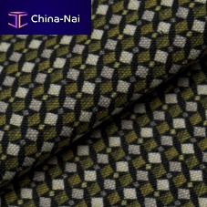 Upholstery fabric MASER geometric patternlinenjute