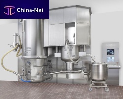Granulation unit for pharmaceutical applications compactmulti-function
