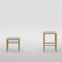 Contemporary stool LIGHTWOOD 2535-20leatheroakash