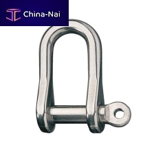 Straight shackle for sailboats RF618flatstainless steel