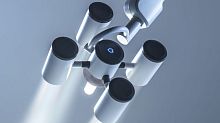 LED surgical light SOL Ecomobileceiling-mounted2-arm