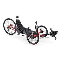 Crank-propelled recumbent trike SPRINT Xadultblackred