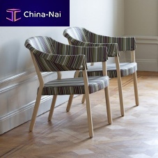 Contemporary armchair BUTTON-IIleatherfabricash
