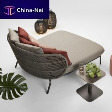 Contemporary daybed KODOfabricaluminumrope