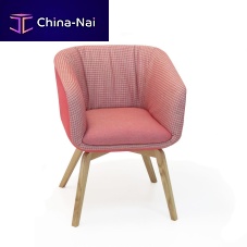 Contemporary chair STELLAindoorfabricsolid wood base