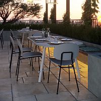 Contemporary chair TONDINA POPindoorfabricpolypropylene