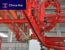 Handling conveyor system overhead