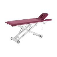 Electric massage table Nexus S4 on casterswith armrestswith adjustable height backrest