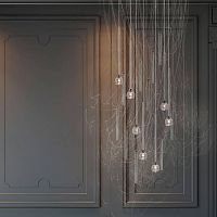 Contemporary chandelier LT7crystal7 lightwith globes