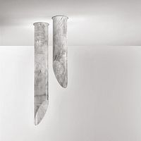 Contemporary ceiling light STILLApainted steelfabricfiberglass