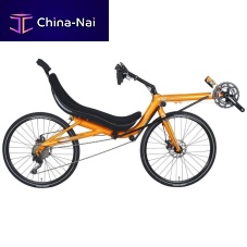 Crank-propelled recumbent bicycle Lackaadultyellow
