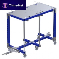 Cleaning trolley Q-100-0089 metalshelfsix-wheel