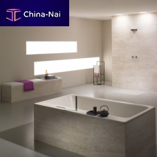 Home bathtub ASYMMETRIC DUOcontemporarydeepenameled metal