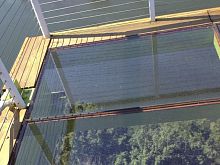 Patterned glass panel GLASSGRIT CRYSTAL CLEAR transparentfor flooringfor facade